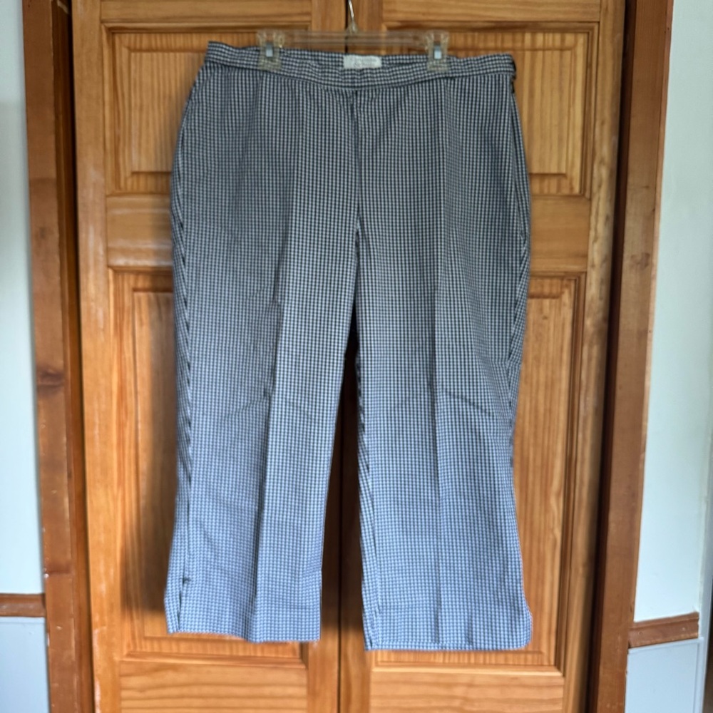 Christopher & Banks Black and White Checkered Pants
